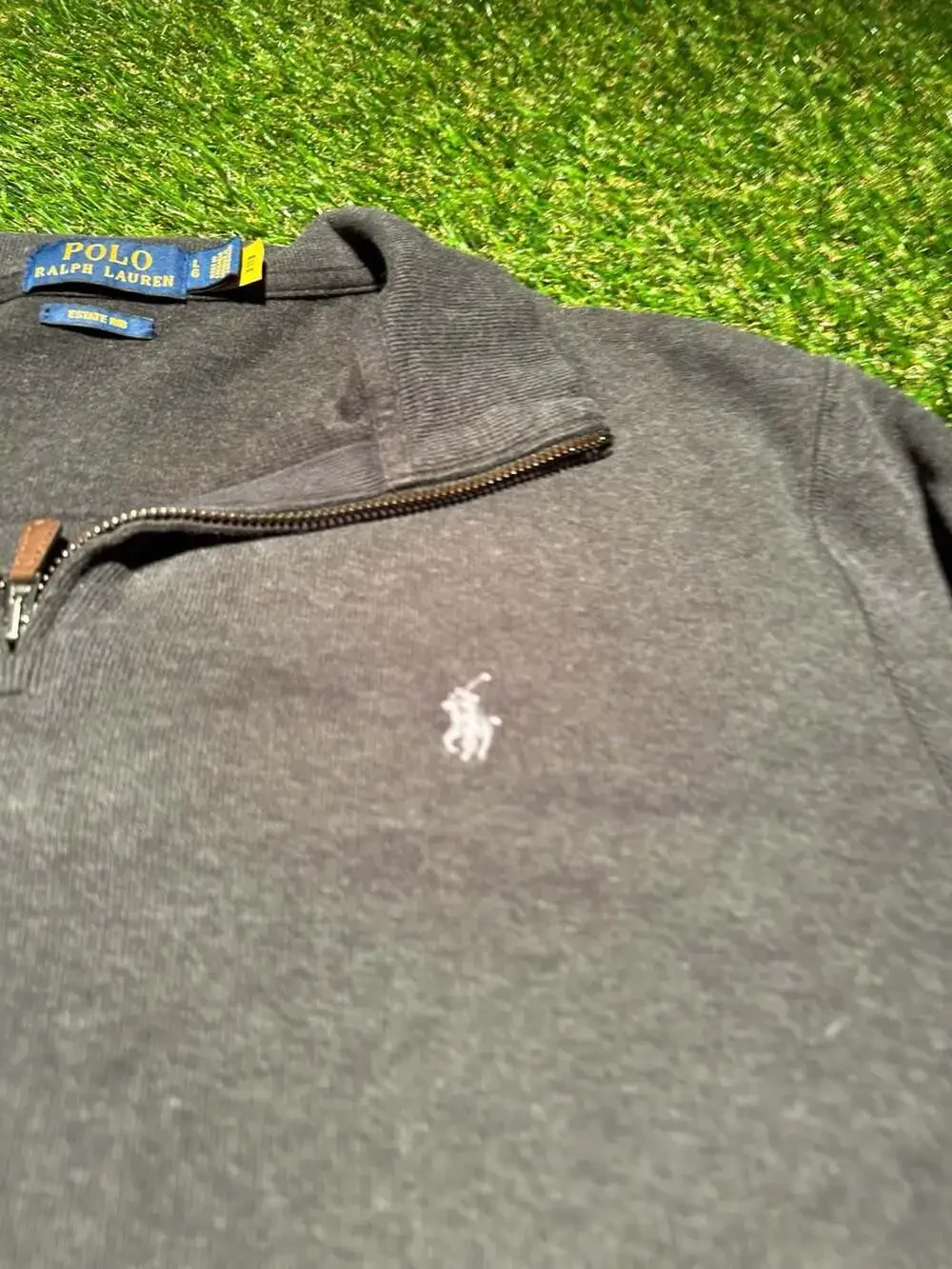 Polo Ralph Lauren Estate Rib Quarter-Zip Pullover Sweater